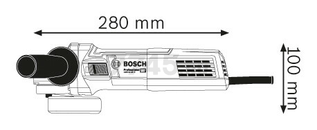 Шлифмашина угловая (болгарка) BOSCH GWS 9-125 S Professional (0601396122) - Фото 2